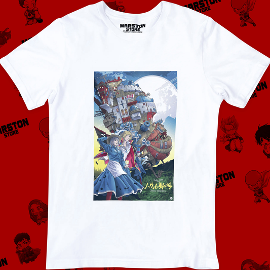 Polera blanca de Studio Ghibli: El Castillo Ambulante (Howl's Moving Castle / Howl no Ugoku Shiro)