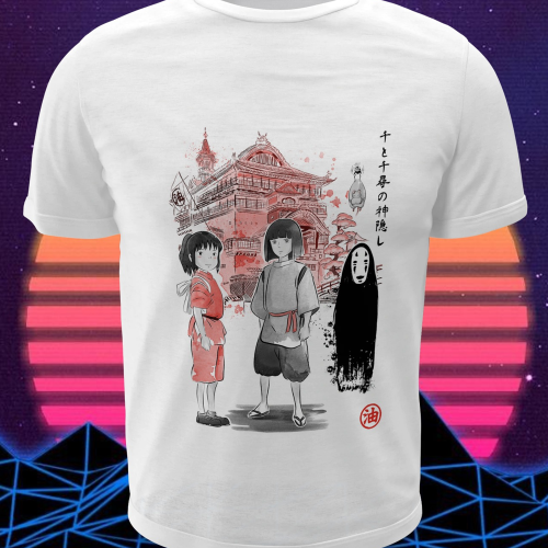 Polera blanca de Studio Ghibli: El viaje de Chihiro (Spirited Away)
