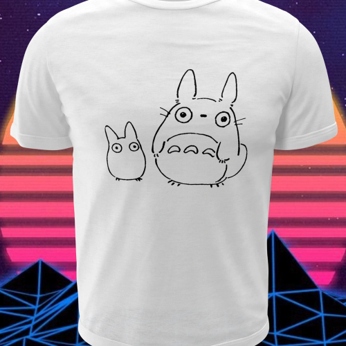 Polera blanca de Studio Ghibli: Mi vecino Totoro (My Neighbor Totoro) con Totoro