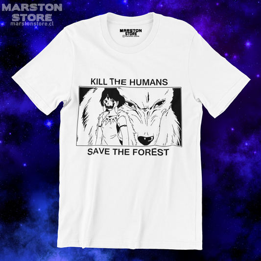 Polera blanca de Studio Ghibli: Princesa Mononoke (Princess Mononoke)