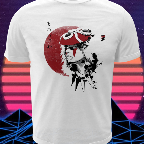 Polera blanca de Studio Ghibli: Princesa Mononoke (Princess Mononoke)