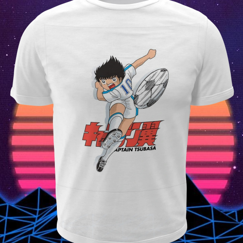 Polera blanca de Supercampeones / Captain Tsubasa