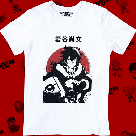 Polera blanca de Tate no Yuusha / The Rising of the Shield Hero con Naofumi Iwatani