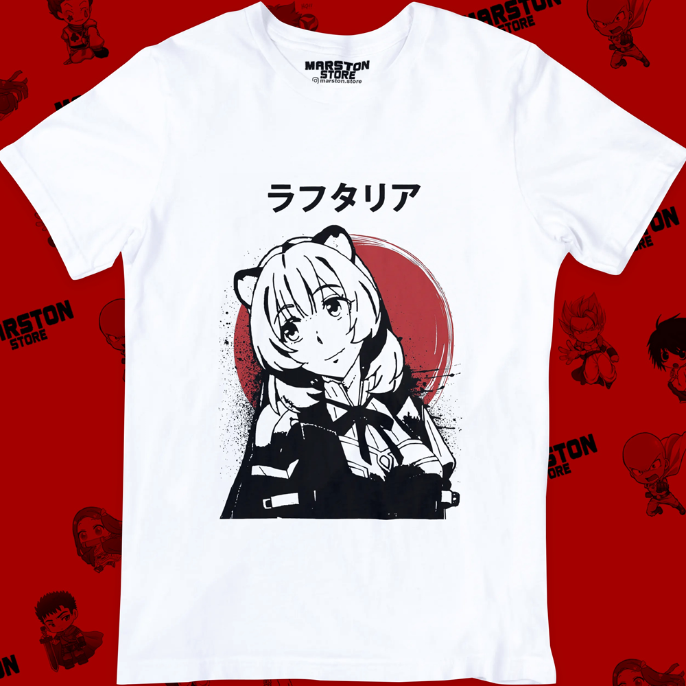 Polera blanca de Tate no Yuusha / The Rising of the Shield Hero con Raphtalia