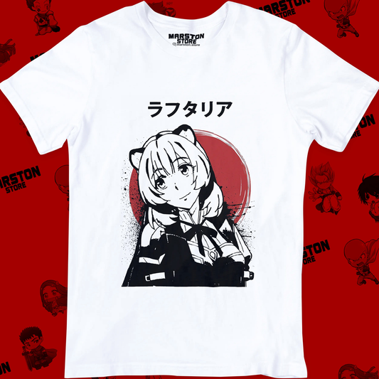 Polera blanca de Tate no Yuusha / The Rising of the Shield Hero con Raphtalia