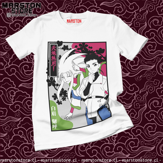 Polera blanca de Tenchi Muyo!