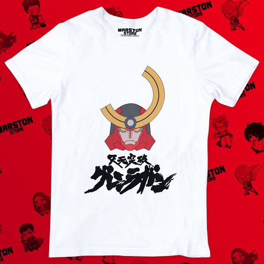 Polera blanca de Tengen Toppa Gurren-Lagann