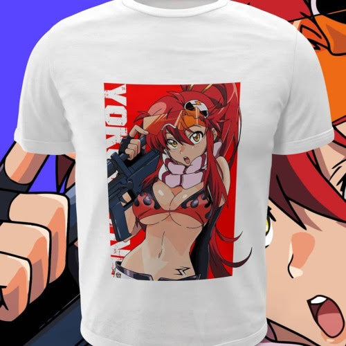 Polera blanca de Tengen Toppa Gurren-Lagann