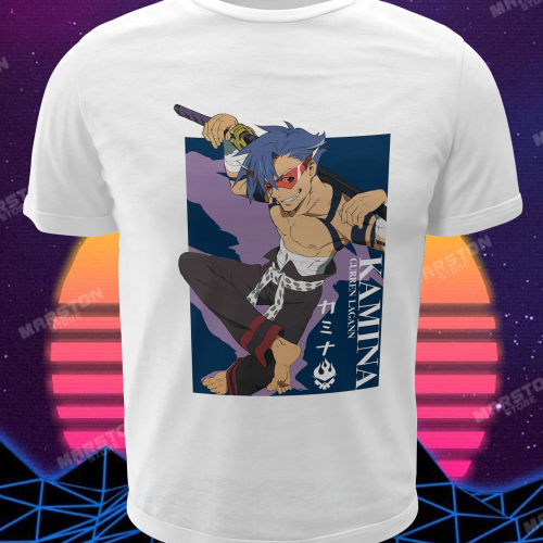 Polera blanca de Tengen Toppa Gurren-Lagann
