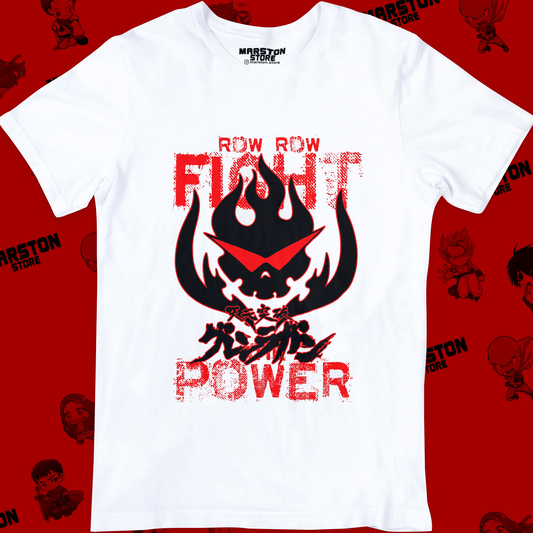 Polera blanca de Tengen Toppa Gurren-Lagann