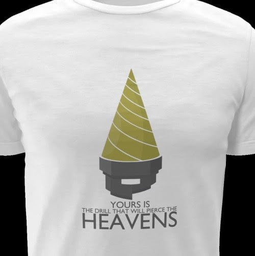 Polera blanca de Tengen Toppa Gurren-Lagann