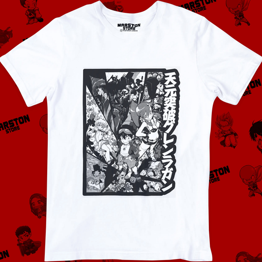 Polera blanca de Tengen Toppa Gurren-Lagann