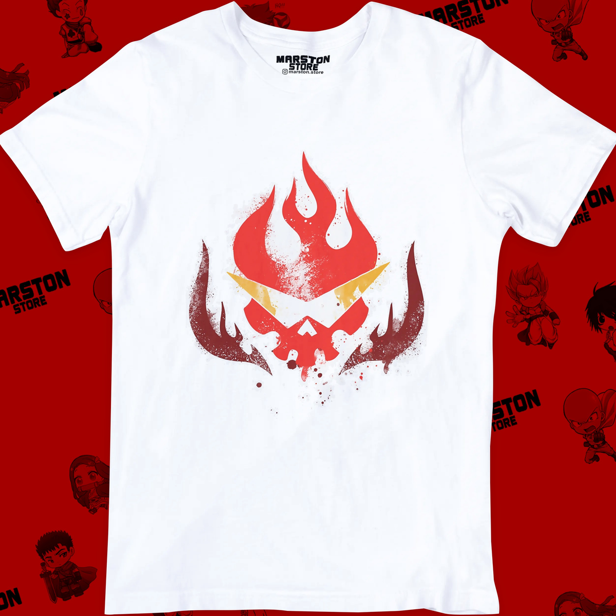 Polera blanca de Tengen Toppa Gurren-Lagann