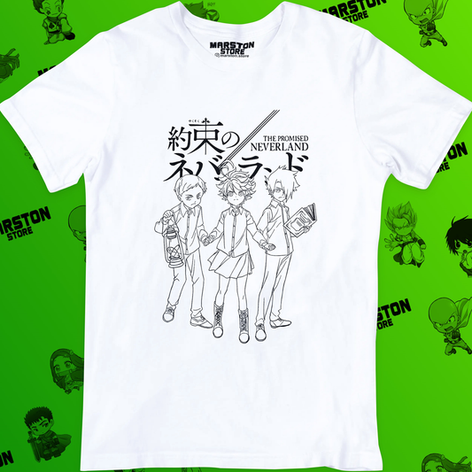 Polera blanca de The Promised Neverland