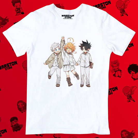 Polera blanca de The Promised Neverland