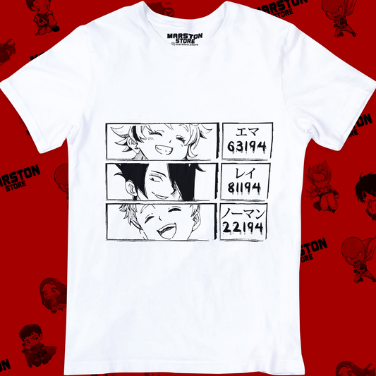 Polera blanca de The Promised Neverland