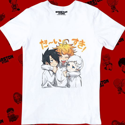 Polera blanca de The Promised Neverland