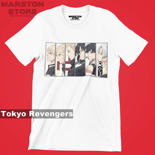Polera blanca de Tokyo Revengers con Manjiro Sano (Mikey)