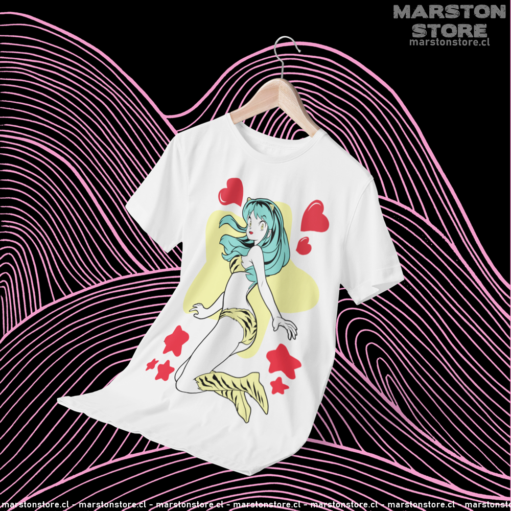 Polera blanca de Urusei Yatsura con Lum Invader