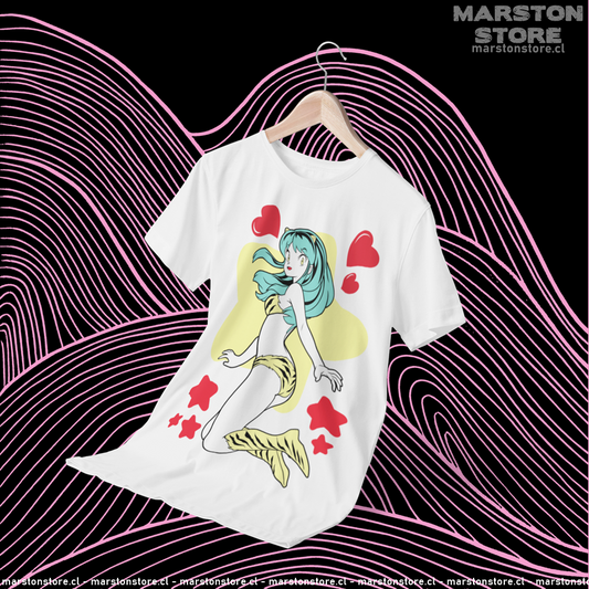 Polera blanca de Urusei Yatsura con Lum Invader