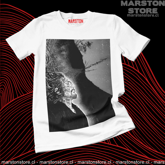 Polera blanca de Vagabond con Miyamoto Musashi