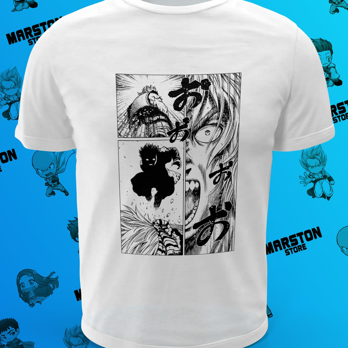 Polera blanca de Vinland Saga