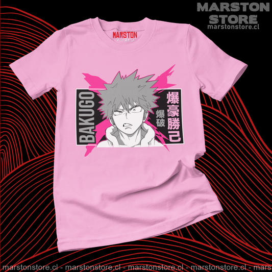 Polera de Boku no Hero Academia (My Hero Academia) con Katsuki Bakugo