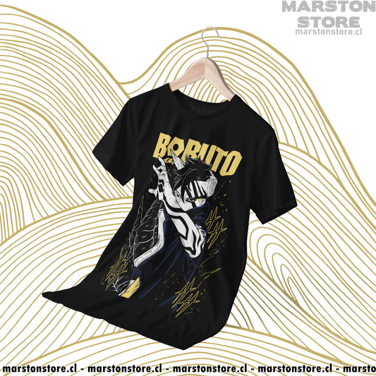 Polera negra Boruto: Naruto Next Generations con diseño de Kawaki