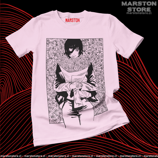 Polera Chainsaw Man con diseño de Himeno