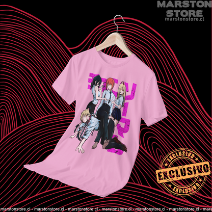 Polera Chainsaw Man con diseño de Makima