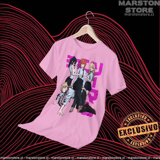 Polera Chainsaw Man con diseño de Makima