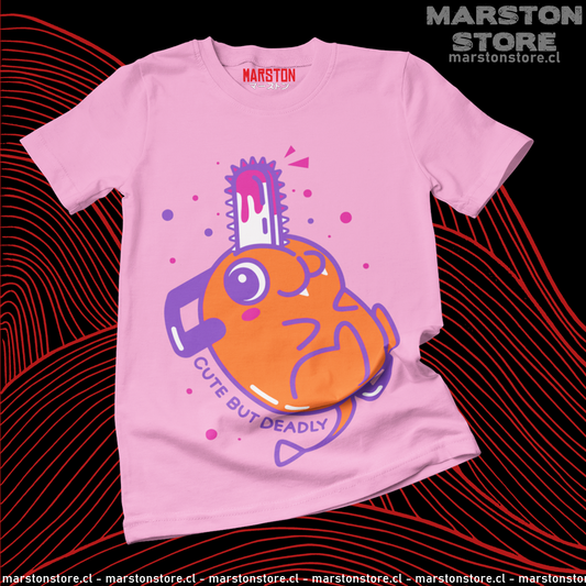 Polera Chainsaw Man con diseño de Pochita