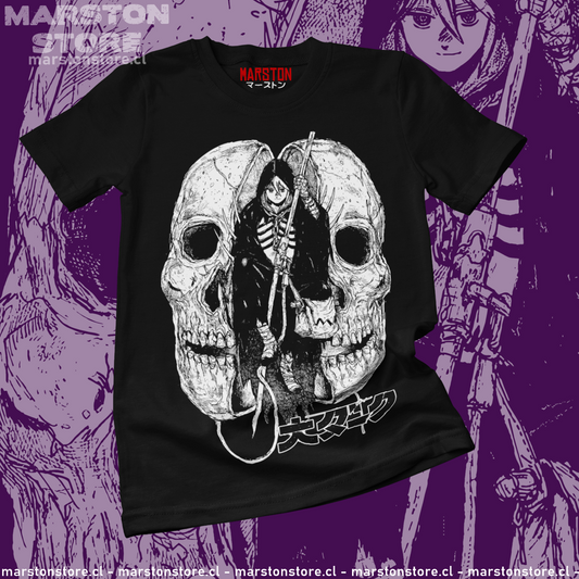 Polera negra Dai Dark con diseño de Misetani Box