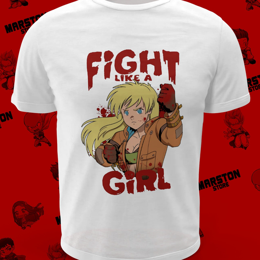 Polera blanca Dorohedoro con diseño inspirado en el anime