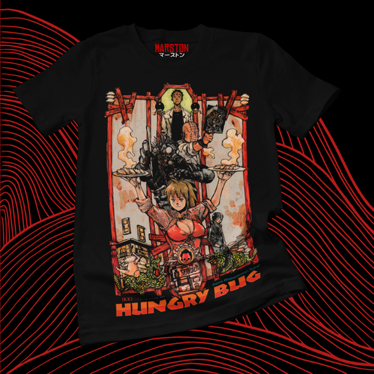 Polera negra Dorohedoro con diseño inspirado en el anime