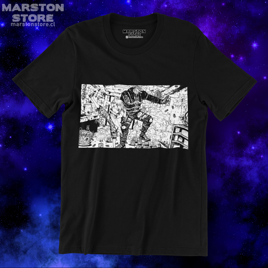 Polera negra Dorohedoro con diseño inspirado en el anime