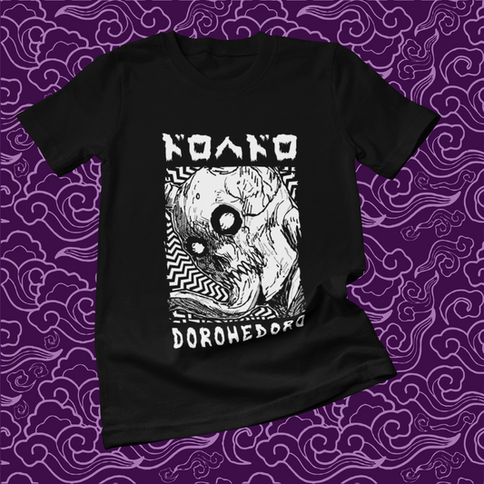 Polera negra Dorohedoro con diseño inspirado en el anime