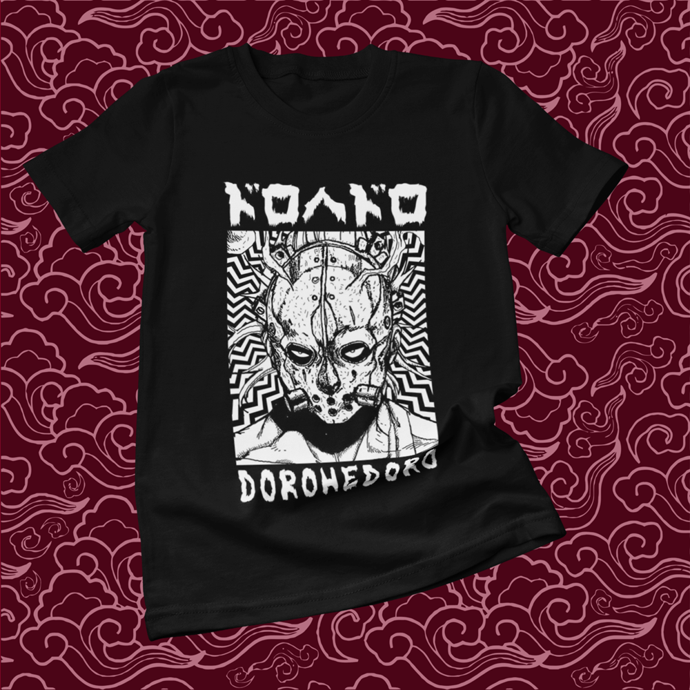 Polera negra Dorohedoro con diseño inspirado en el anime