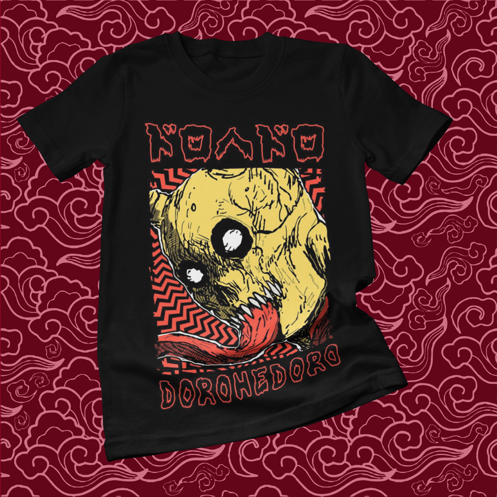 Polera negra Dorohedoro con diseño inspirado en el anime