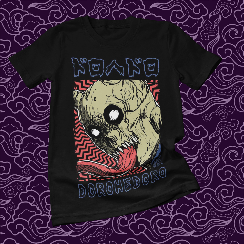 Polera negra Dorohedoro con diseño inspirado en el anime