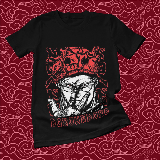 Polera negra Dorohedoro con diseño inspirado en el anime