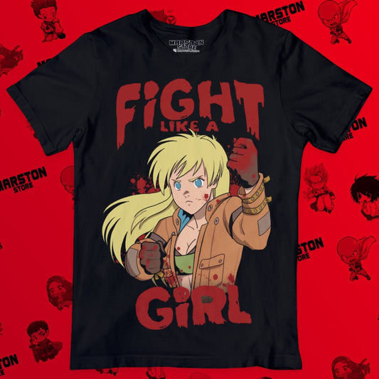 Polera negra Dorohedoro con diseño de Nikaido