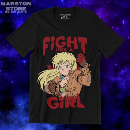 Polera negra Dorohedoro con diseño de Nikaido