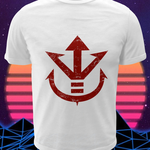 Polera blanca con diseño de Dragon Ball