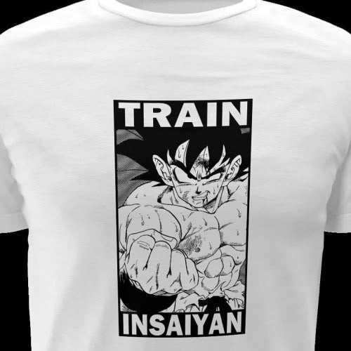 Polera blanca Dragon Ball con diseño de Goku