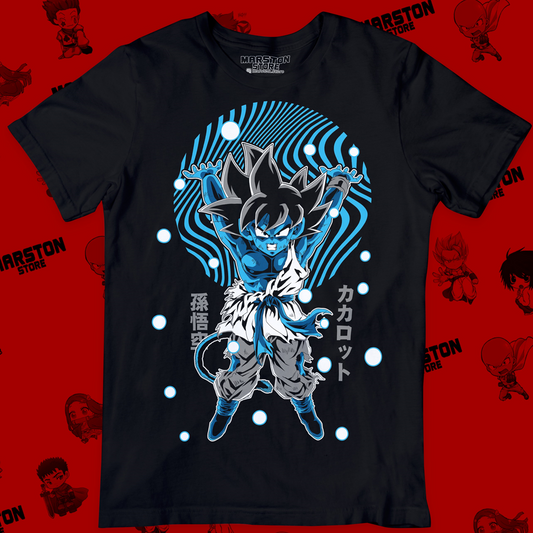 Polera negra Dragon Ball con diseño de Goku GT