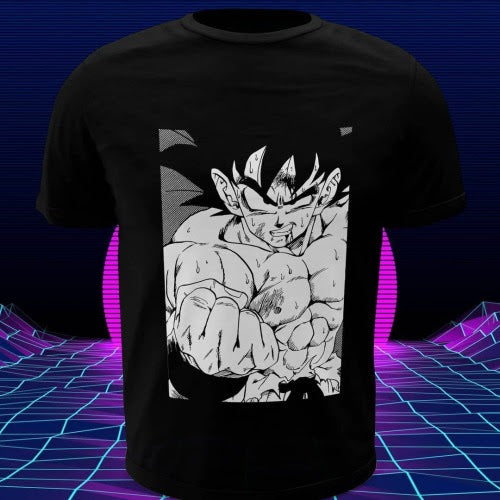Polera negra Dragon Ball con diseño de Goku