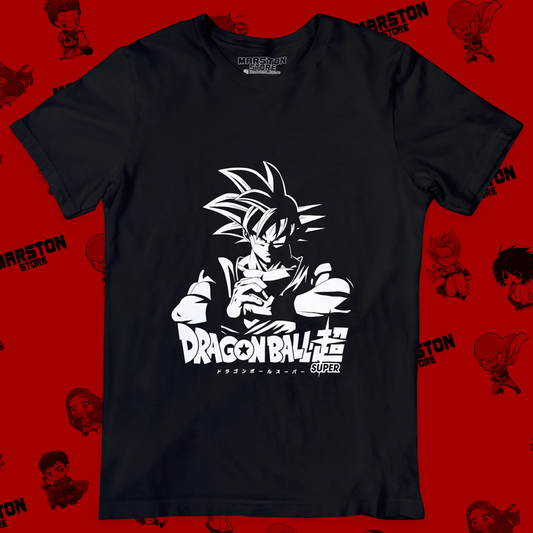Polera negra Dragon Ball con diseño de Goku