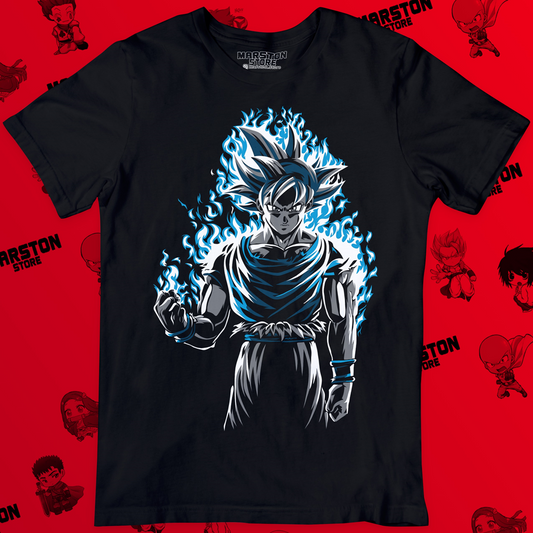 Polera negra Dragon Ball con diseño de Goku
