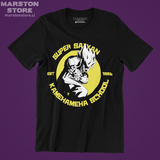 Polera negra Dragon Ball con diseño de Goku